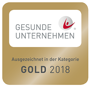 Siegel in Gold für Gesunde Unternehmen: Auszeichnung der CONTAG AG für exzellentes betriebliches Gesundheitsmanagement.